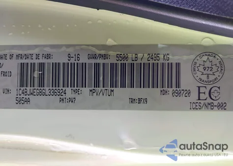 2016 Jeep Wrangler Unlimited Sahara from USA, damaged, VIN 1C4BJWEG8GL336924